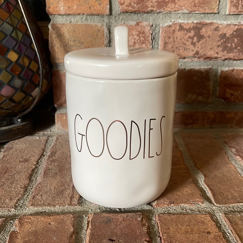 Rae Dunn Ceramic "Goodies" Canister w/ Lid
